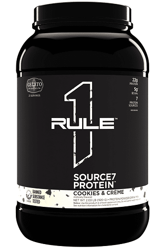 RULE 1 SOURCE7 PROTEIN 2LB - Bay Supplements - Protein powder - Cookie & Cream - Extended Release Protein - Whey Protein