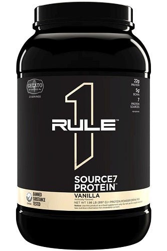 RULE 1 SOURCE7 PROTEIN 2LB - Bay Supplements - Protein powder - Vanilla - Extended Release Protein - Whey Protein