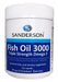 SANDERSON FISH OIL 3000 TRIPLE STRENGTH OMEGA 3 150 CAPSULES - Bay Supplements