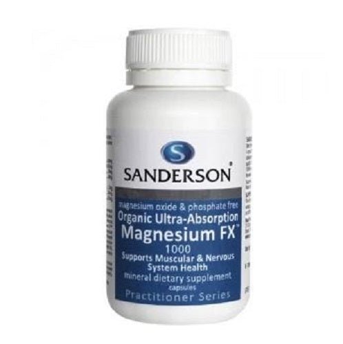 SANDERSON HIGH ABSORPTION ORGANIC MAGNESIUM FX 60 TABLETS - Bay Supplements