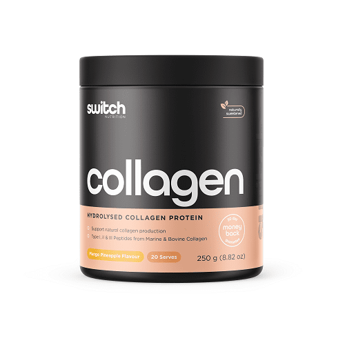 SWITCH NUTRITION COLLAGEN SWITCH - 20 SERVE - Bay Supplements - General Health - Mango Pineapple - Collagen - Joint Support