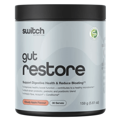 SWITCH NUTRITION GUT RESTORE - 30 SERVES - Bay Supplements - General Health - Cloudy Apple - Digestion & Probiotics