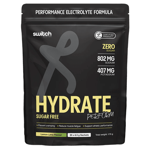 SWITCH NUTRITION HYDRATE PERFORM SUGAR FREE - 20 SACHETS - Bay Supplements