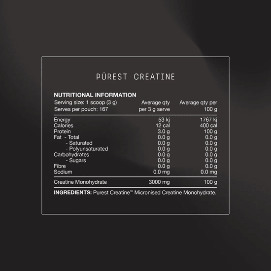 SWITCH NUTRITION PUREST CREATINE MONOHYDRATE PERFORM - 165 SERVES - Bay Supplements - Creatine - general health - Muscle Growth