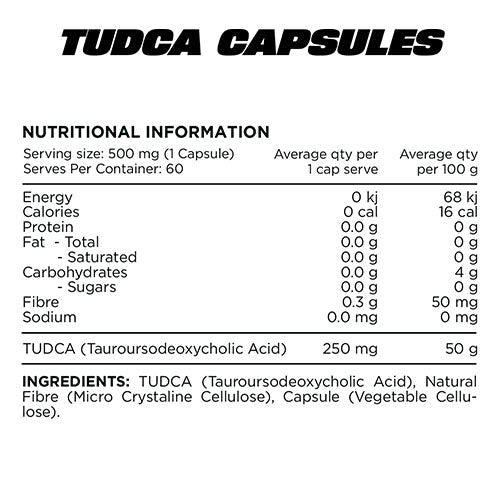 SWITCH NUTRITION TUDCA - 60 CAPS - Bay Supplements - General Health - Detox & Cleanse
