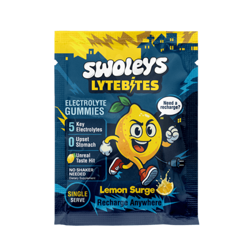 SWOLEYS LYTEBITES ELECTROLYTE GUMMIES SAMPLE - LEMON SURGE - Bay Supplements