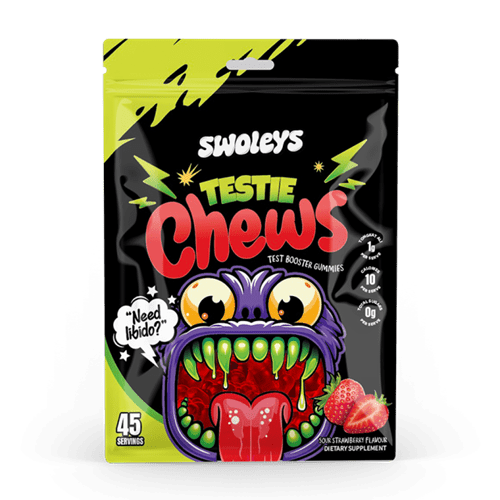 SWOLEYS TESTIE CHEWS 45 SERVES - STRAWBERRY - Bay Supplements
