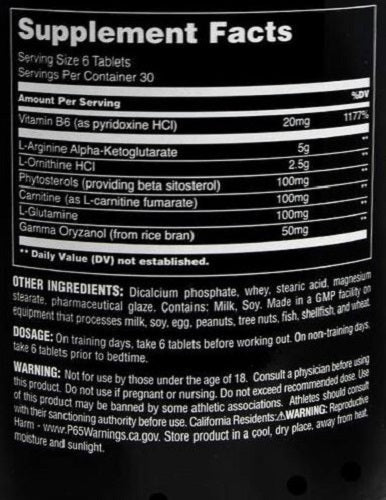 UNIVERSAL NUTRITION GH MAX 180 TABLETS - Bay Supplements