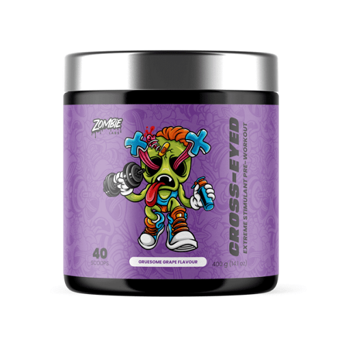 ZOMBIE LABS CROSS-EYED PRE-WORKOUT - 40 SERVES - Bay Supplements - Pre-workout - Gruesome Grape - Endurance - Nootropics