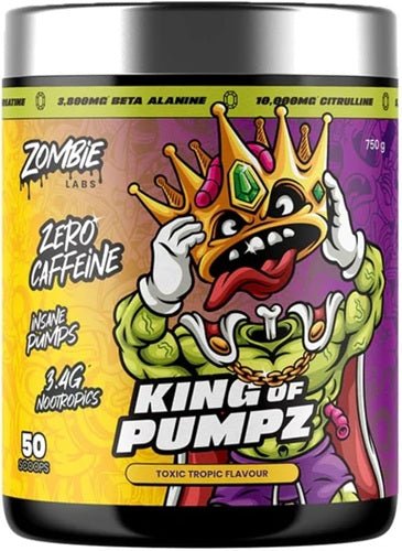 ZOMBIE LABS KING OF PUMPZ NON STIM PRE-WORKOUT - 50 SERVES - Bay Supplements - Pre-workout - Toxic Tropic - Endurance - Non Stim