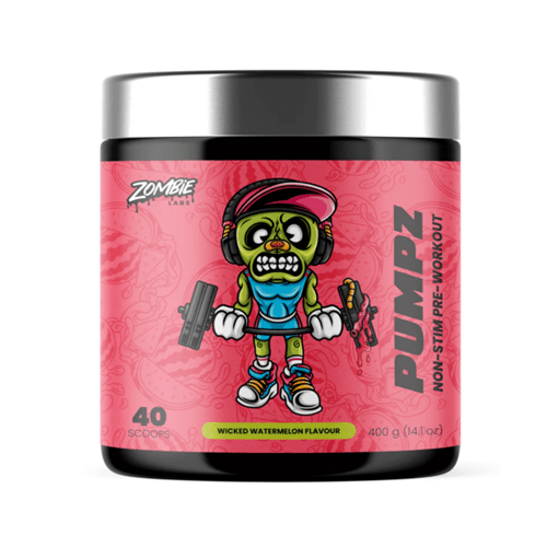 ZOMBIE LABS PUMPZ NON STIM PRE-WORKOUT 40 SERVES - Bay Supplements - Pre-workout - Wicked Watermelon - Non Stim - Pump