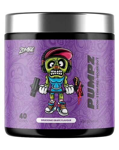 ZOMBIE LABS PUMPZ NON STIM PRE-WORKOUT 40 SERVES - Bay Supplements - Pre-workout - Gruesome Grape - Non Stim - Pump