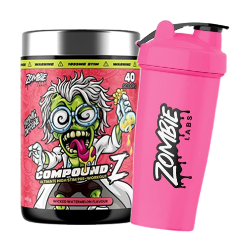 ZOMBIE LABS COMPOUND Z ULTIMATE HIGH STIM PRE-WORKOUT - 40 SERVES + FREE GIFT