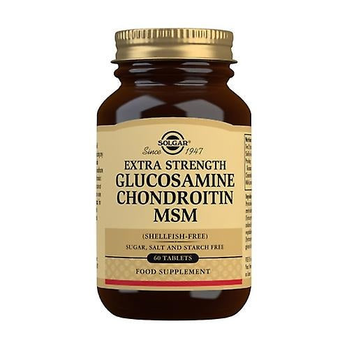 SOLGAR EXTRA STRENGTH GLUCOSAMINE CHONDROITIN MSM 60 TABLETS