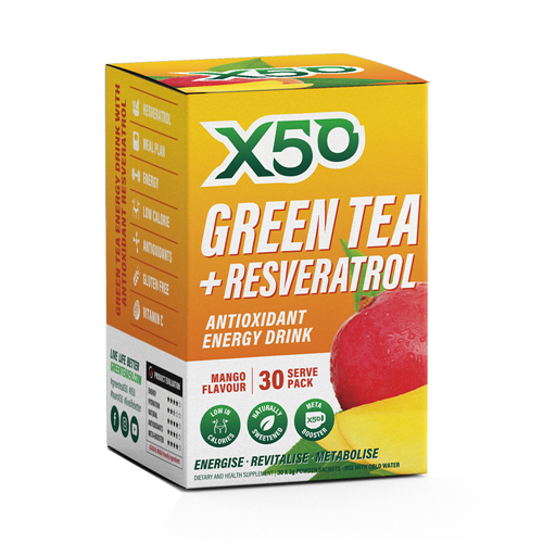 X50 GREEN TEA + RESVERATROL 30 SERVE