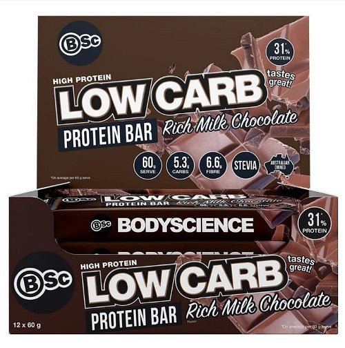 BSC HIGH PROTEIN LOW CARB BOX OF 12 - Bay Supplements