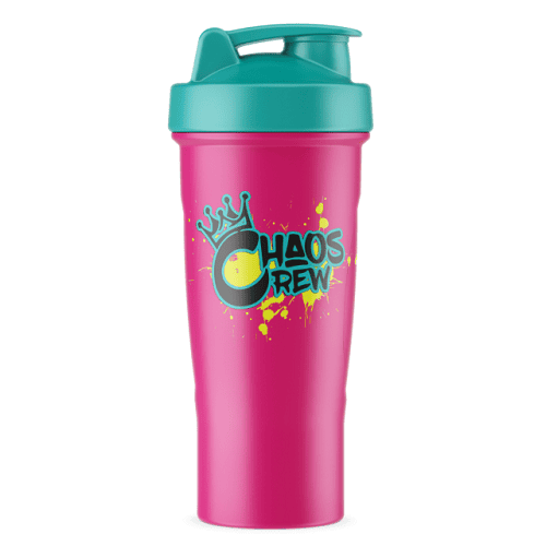 CHAOS CREW PINK/GREEN SHAKER 600ML - Bay Supplements