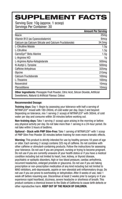 GAT SPORT NITRAFLEX PRE WORKOUT - DATED