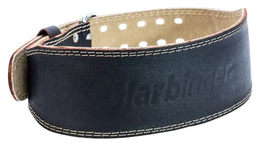 HARBINGER 4" PADDED LEATHER LIFTING BELTS - Bay Supplements