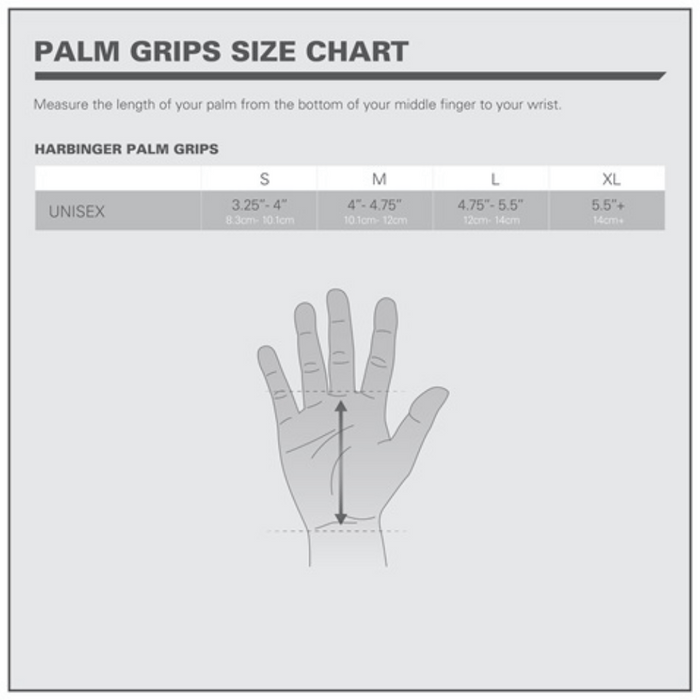 HARBINGER LIFTING PALM GRIPS - Bay Supplements