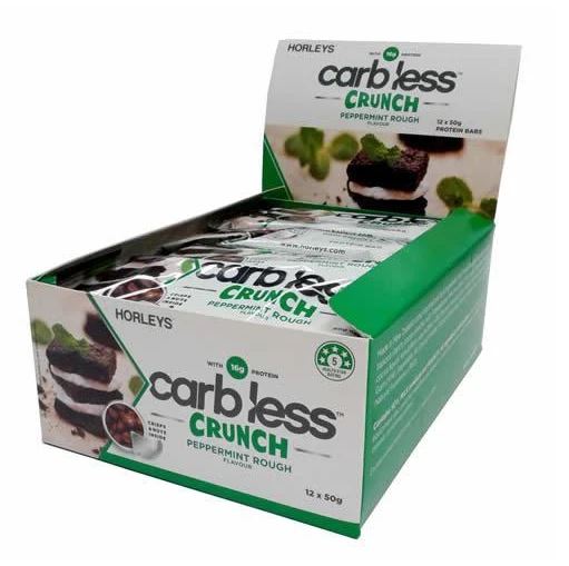 HORLEYS CARB LESS CRUNCH BARS BOX OF 12 - Bay Supplements