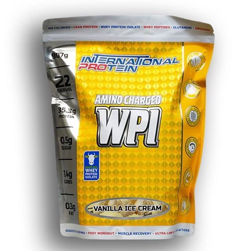 INTERNATIONAL PROTEIN AMINO CHARGED WPI 907G - Bay Supplements
