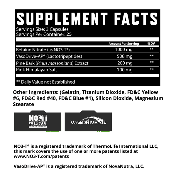 KLOUT PUMP KAPS - 75 CAPSULES - Bay Supplements