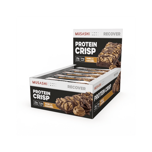 MUSASHI PROTEIN CRISP BARS BOX OF 12 - Bay Supplements