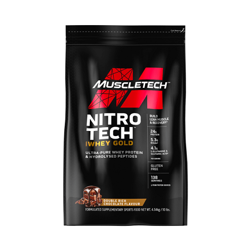 MUSCLETECH NITRO TECH 100% WHEY GOLD 10LB - Bay Supplements
