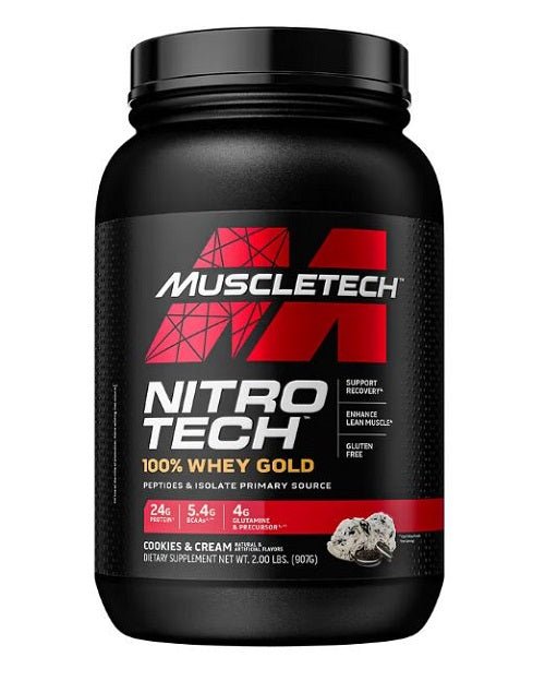 MUSCLETECH NITRO-TECH 100% WHEY GOLD 2LB - Bay Supplements