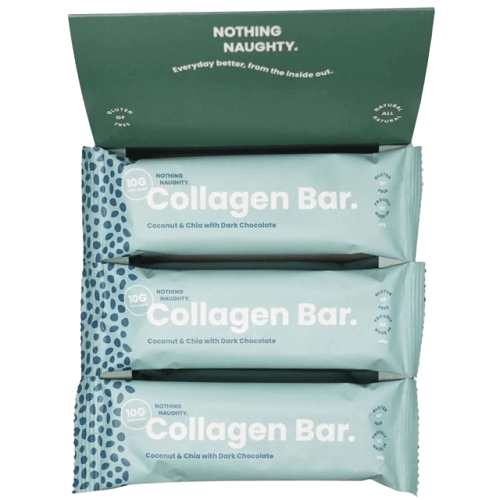NOTHING NAUGHTY COLLAGEN BEAUTY BAR BOX OF 12 - Bay Supplements