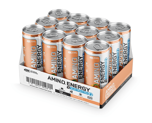 OPTIMUM NUTRITION AMINO ENERGY RTD CARBONATED CASE OF 12 - Bay Supplements