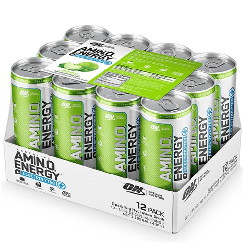 OPTIMUM NUTRITION AMINO ENERGY RTD CARBONATED CASE OF 12 - Bay Supplements