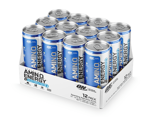 OPTIMUM NUTRITION AMINO ENERGY RTD CARBONATED CASE OF 12 - Bay Supplements