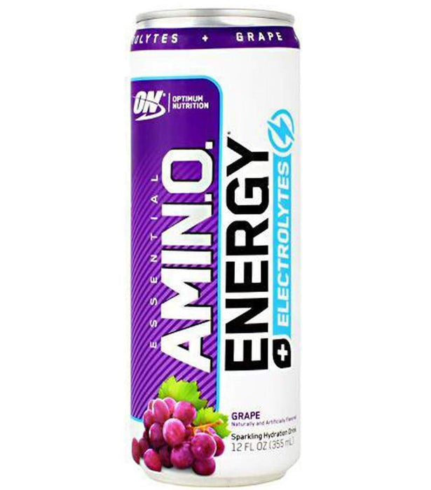 OPTIMUM NUTRITION AMINO ENERGY SPARKLING RTD - SINGLE - Bay Supplements - RTDs - Grape - Amino Acids/BCAA - Electrolytes