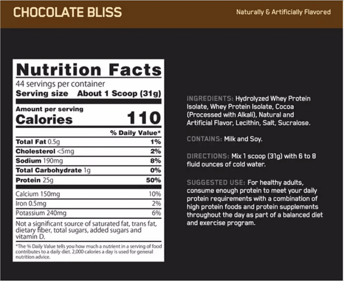 OPTIMUM NUTRITION GOLD STANDARD 100% WHEY ISOLATE 5LB - Bay Supplements