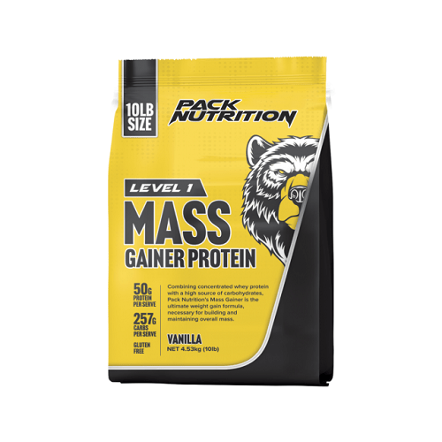 PACK NUTRITION LEVEL 1 MASS GAINER PROTEIN 10LB - Bay Supplements