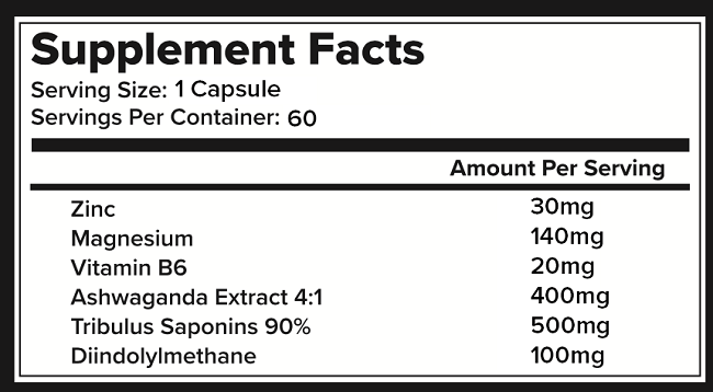 PACK NUTRITION LEVEL 1 TESTOSTRONE BOOSTER - Bay Supplements