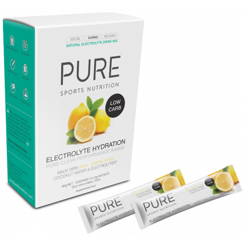 PURE SPORTS NUTRITION ELECTROLYTE HYDRATION LOW CARB 10 PACK