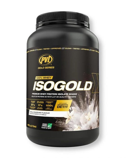 PVL 100% WHEY ISOGOLD - PREMIUM ISOLATE PROTEIN 2LB - Bay Supplements - Protein powder - PVL - Vanilla Milkshake - Lactose Free Protein