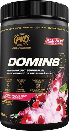 PVL GOLD SERIES DOMIN8 PRE-WORKOUT - Bay Supplements - Pre-workout - Tropical Knockout - Endurance - Nootropics