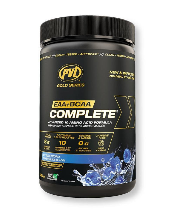 PVL GOLD SERIES EAA COMPLETE+ 30 SERVE - Bay Supplements - BCAA'S - Icy Blue Storm - Amino Acids/BCAA