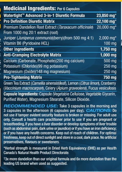 PVL WATERTIGHT DIURETIC 90 CAPS - Bay Supplements - Diuretic - Detox & Cleanse