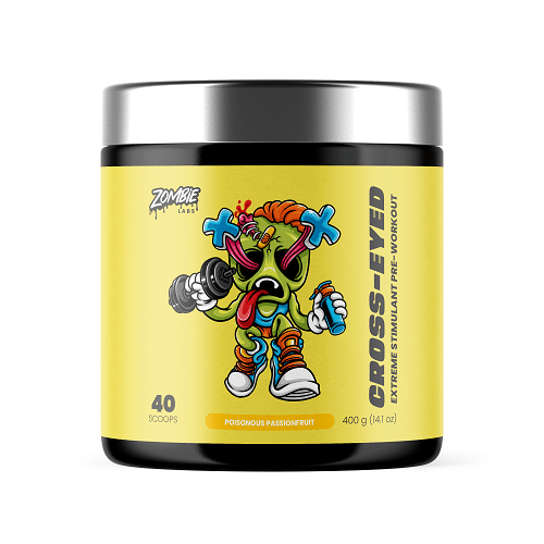 ZOMBIE LABS CROSS-EYED PRE-WORKOUT - 40 SERVES - Bay Supplements - Pre-workout - Poisonous Passionfruit - Endurance - Nootropics